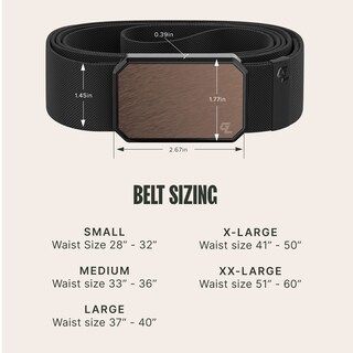 Foto 6 | Foto 6 | Cinturón Belt Groove Life Groove Para Hombre, Color Bronce/negro, Tamaño Mediano - Venta Internacional.