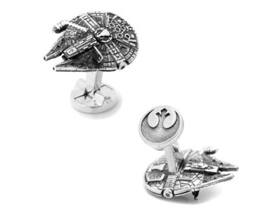 Foto 2 | Foto 2 | Mancuernillas Puentes Denver Halcón Milenario Star Wars Plateadas en Caja de Regalo