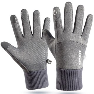Foto 2 | Foto 2 | Guantes Térmicos De Vellón Antifrío Aerox Mxgiy-011 1 Par Gris Claro
