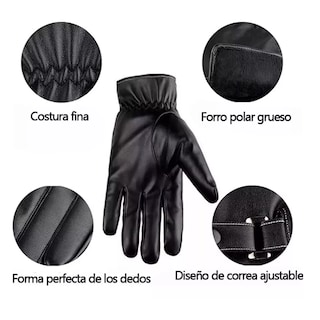 Foto 2 | Foto 2 | Guantes Táctiles Eo Safe Imports Negros para Hombre