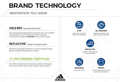 Foto 3 | Foto 3 | Guante Adidas Winter Performance Prime 2.5 Negro/gris M/l - Venta Internacional.