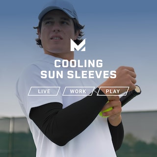 Foto 6 | Foto 6 | Manguitos Solares Refrescantes Mission Lightweight Stretch Upf 50 Azules - Venta Internacional.