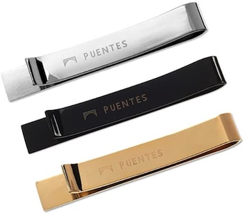 Foto 3 | Foto 3 | Pisacorbatas 3 Piezas Puentes Denver Multicolor Estilo Pasador Rugoso de 5.4 cm Largo en Caja de Regalo