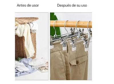 Foto 3 | Foto 3 | Perchas Xtellar Ganchos Para Ropa Acero Inoxidable