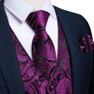 Foto 4 | Foto 4 | Conjunto De Chaleco Y Corbata Dibangu, Chaleco Formal De Cachemir Para Hombre - Venta Internacional.