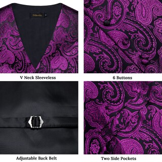 Foto 5 | Foto 5 | Conjunto De Chaleco Y Corbata Dibangu, Chaleco Formal De Cachemir Para Hombre - Venta Internacional.