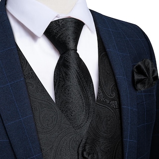 Foto 4 | Foto 4 | Conjunto De Chaleco Y Corbata Dibangu, Chaleco Formal De Cachemir Para Hombre - Venta Internacional.