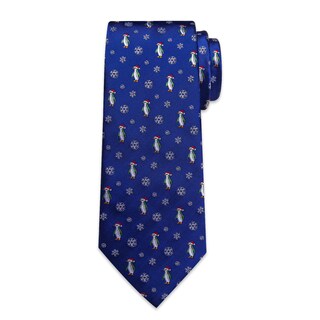 Foto 5 | Foto 5 | Conjunto De Corbatas Dibangu Royal Blue Jacquard Silk Christmas Para Hombre - Venta Internacional.