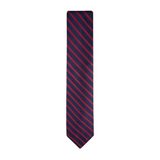 Foto 2 | Foto 2 | Corbata Tommy Hilfiger Oxford Rib Stripe Para Hombre, Color Rojo - Venta Internacional.
