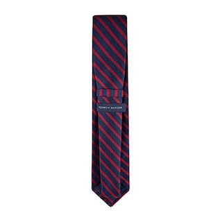 Foto 3 | Foto 3 | Corbata Tommy Hilfiger Oxford Rib Stripe Para Hombre, Color Rojo - Venta Internacional.