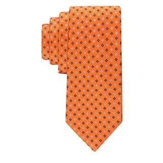 Foto 1 | Foto 1 | Corbata Tommy Hilfiger Core Neat Ii Para Hombre, Color Naranja Y Seda - Venta Internacional.