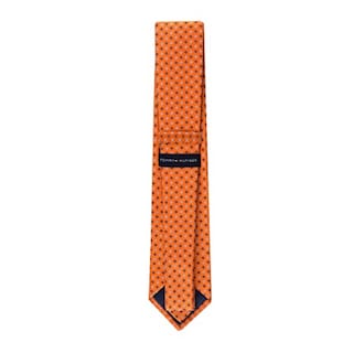 Foto 3 | Foto 3 | Corbata Tommy Hilfiger Core Neat Ii Para Hombre, Color Naranja Y Seda - Venta Internacional.