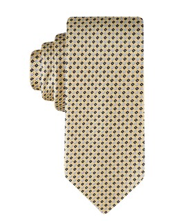 Foto 1 | Foto 1 | Corbata Tommy Hilfiger Core Micro Dot de Seda/Poliéster Amarilla - Venta Internacional