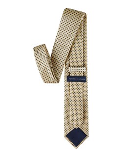Foto 3 | Foto 3 | Corbata Tommy Hilfiger Core Micro Dot de Seda/Poliéster Amarilla - Venta Internacional