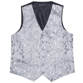 Foto 4 | Foto 4 | Conjunto De Chaleco Barry.wang Para Hombre, Cachemir Y Seda Con Flores, Jacquard - Venta Internacional.