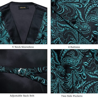 Foto 4 | Foto 4 | Conjunto De Chaleco Y Corbata Dibangu, Chaleco Formal De Cachemir Para Hombre - Venta Internacional.