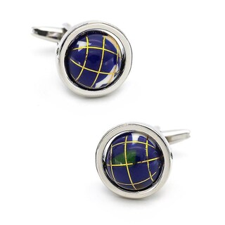 Foto 1 | Foto 1 | Gemelos Huoguo Globe Design Para Hombre En Color Azul Latón - Venta Internacional.