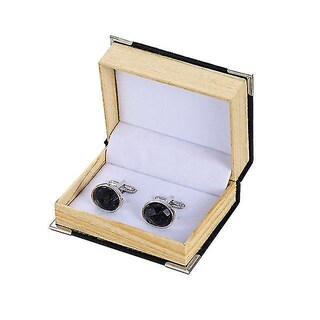 Foto 2 | Foto 2 | Gemelos Lepton Para Camisa De Hombre Plateados Con Arenisca Azul - Venta Internacional.