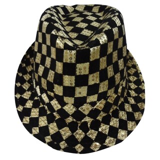 Foto 1 | Foto 1 | Fedora Dress Up America Para Niños Y Adultos A Cuadros Dorados - Venta Internacional.