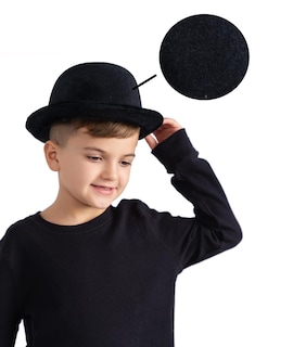 Foto 2 | Foto 2 | Hat Dress Up America Derby - Sombrero De Terciopelo Negro Para Adultos - Venta Internacional.