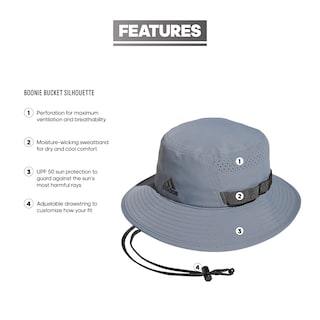 Foto 2 | Foto 2 | Gorro De Pescador Adidas Victory Outdoors Sideline Sun Protect, Gris - Venta Internacional.