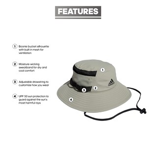 Foto 2 | Foto 2 | Gorro De Pescador Adidas Victory Iii Para Hombre, Color Gris Y Negro - Venta Internacional.