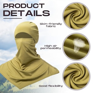 Foto 3 | Foto 3 | Balaclava Face Cover Syhood Summer Protector De Cuello Para Hombre - Venta Internacional.