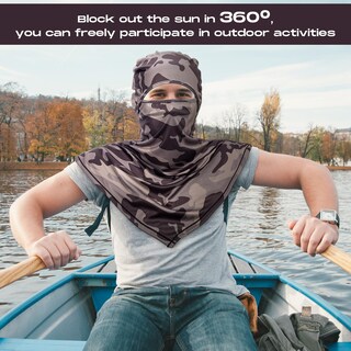 Foto 4 | Foto 4 | Balaclava Face Cover Syhood Summer Protector De Cuello Para Hombre - Venta Internacional.