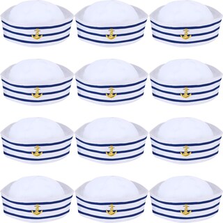 Foto 1 | Foto 1 | Sombrero Sail Hats Syhood Azul Con Sombrero Blanco De Capitán Sailor X12 - Venta Internacional.