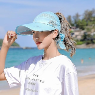 Foto 4 | Foto 4 | Sombrero Huoguo Visera Escalable Con Protección Uv Para Verano Color Albaricoque - Venta Internacional.