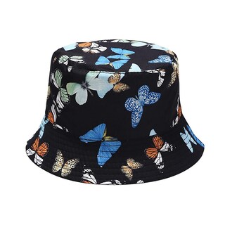 Foto 1 | Foto 1 | Gorro De Pescador Huoguo Con Estampado De Mariposas Plegable Unisex - Venta Internacional.