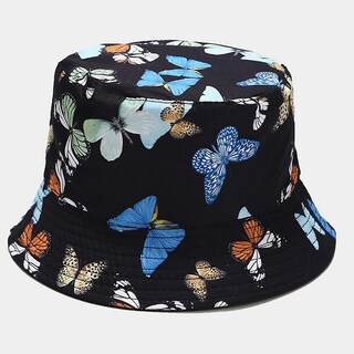 Foto 2 | Foto 2 | Gorro De Pescador Huoguo Con Estampado De Mariposas Plegable Unisex - Venta Internacional.