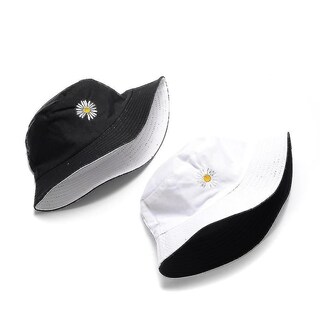 Foto 3 | Foto 3 | Gorro Huoguo Reversible Bob Panama Sad Fold Para El Sol De Algodón - Venta Internacional.