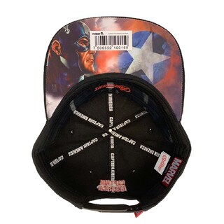 Foto 2 | Foto 2 | Gorra Marvel Capitán América Placa Latón Viejo color Gris/Negro Medida 57 cm