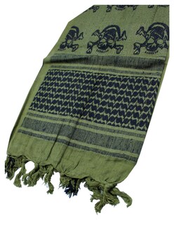 Foto 2 | Foto 2 | Shemagh 100% Algodón Neg/ver Skull Marca Condor