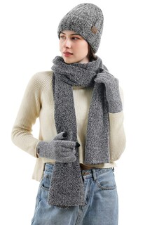 Foto 6 | Foto 6 | Set De Invierno Fz Fantastic Zone: Gorro, Guantes, Bufanda Para Mujer - Venta Internacional.