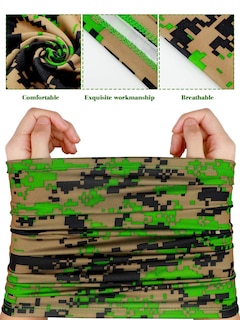 Foto 7 | Foto 7 | Pañuelos Tipo Bufanda Con Cuello, 8 Unidades, Para Hombre, Camuflaje De Verano - Venta Internacional.