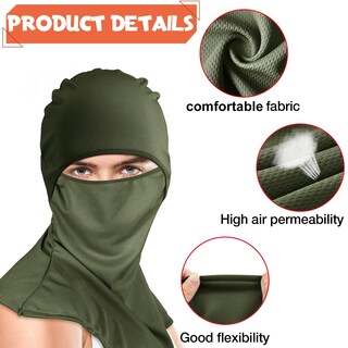 Foto 3 | Foto 3 | Funda Para Máscara Facial Con Pasamontañas Syhood Summer, 6 Piezas (negro, Gris, Azul, Azul Marino, - Venta Internacional.