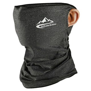 Foto 1 | Foto 1 | Bandana Facial De Seda Helada De Color Gris Oscuro Con Pasamontañas Huoguo - Venta Internacional.