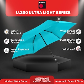Foto 2 | Foto 2 | Paraguas Impermeable Knirps U.200 Ultraligero Duomatic Aqua - Venta Internacional.