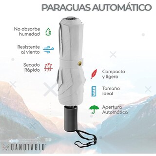 Foto 2 | Foto 2 | Canotagio Paraguas Automatico Plegable Color Blanco