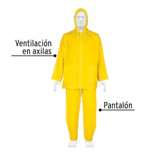 Foto 2 | Foto 2 | Conjunto Impermeable Ligero Pretul TRA-PRO color Amarillo