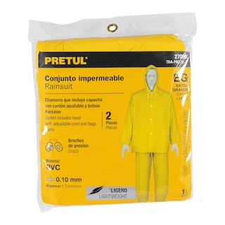 Foto 3 | Foto 3 | Conjunto Impermeable Ligero Pretul TRA-PRO color Amarillo