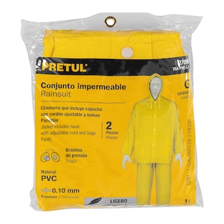 Foto 3 | Foto 3 | Conjunto Impermeable Ligero Pretul TRA-PRO color Amarillo