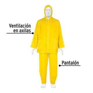 Foto 2 | Foto 2 | Conjunto Impermeable Ligero Pretul TRA-PRO color Amarillo