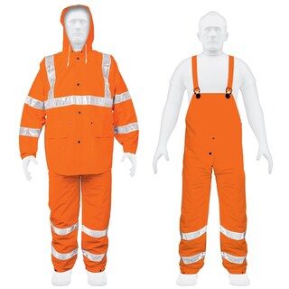 Foto 1 | Foto 1 | Conjunto Impermeable Truper TRA-NAR-M color Naranja Doble Capa con Reflejante