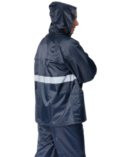Foto 7 | Foto 7 | Impermeable Motociclista Azul Unisex 2 Piezas Chamarra Y Pantalón