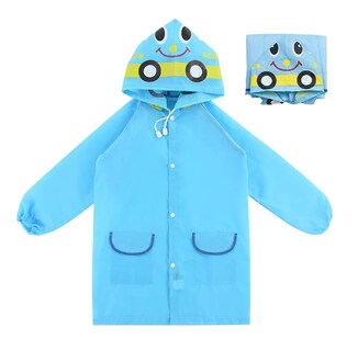 Foto 1 | Foto 1 | Poncho Impermeable Capa Para Lluvia De Niño Colegio Kinder Escuela, Azul