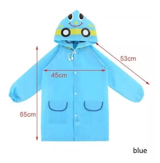 Foto 2 | Foto 2 | Poncho Impermeable Capa Para Lluvia De Niño Colegio Kinder Escuela, Azul