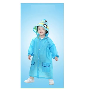 Foto 3 | Foto 3 | Poncho Impermeable Capa Para Lluvia De Niño Colegio Kinder Escuela, Azul